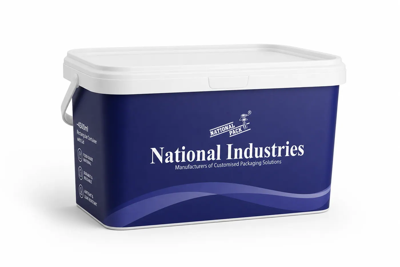 Rectangle Bucket Printed