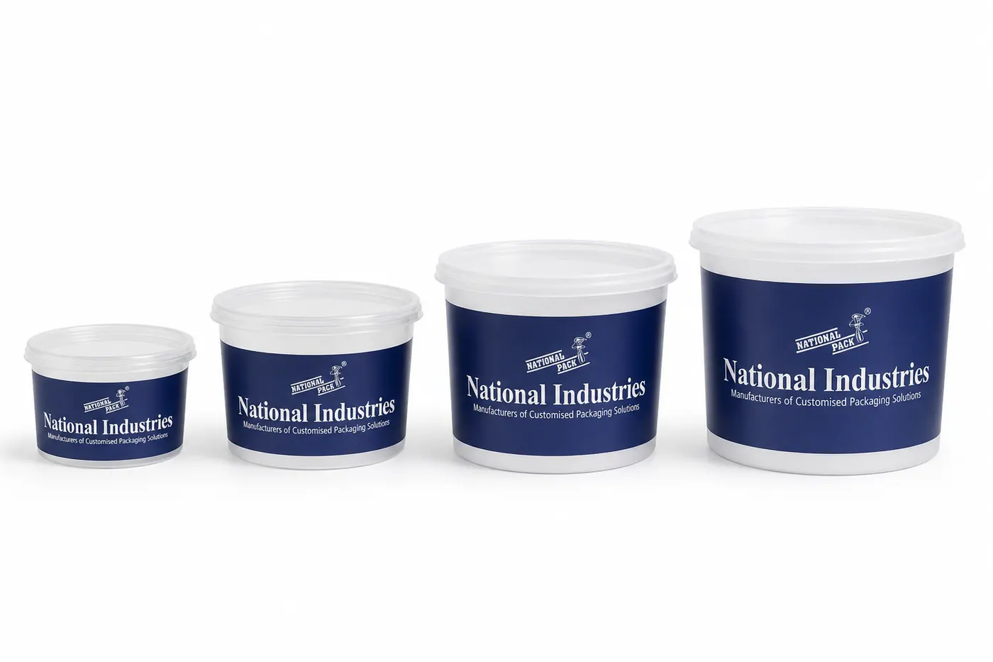 Round Containers Printed